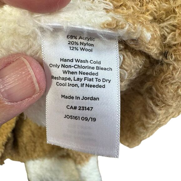 Talbots Ultra Plush Striped Sweater Tan White Crewneck Size 2X - Picture 7 of 9